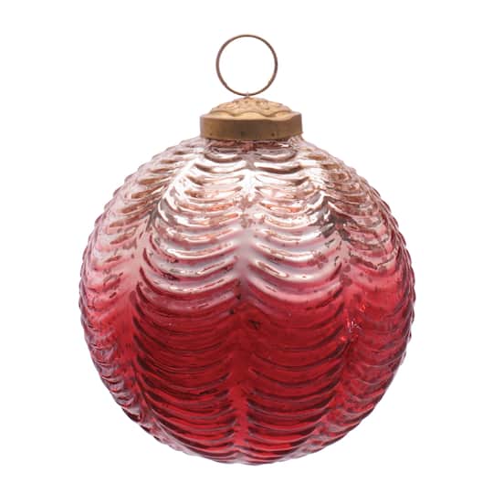 Melrose 4" Glass Ball Ornament Set